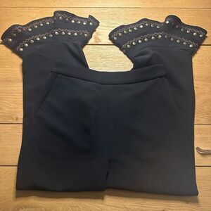 Tularosa high waisted embellished pants small black